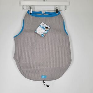 All For Paws Chill Out Dog Cooling Vest Silver Blue Mesh Size Medium NEW